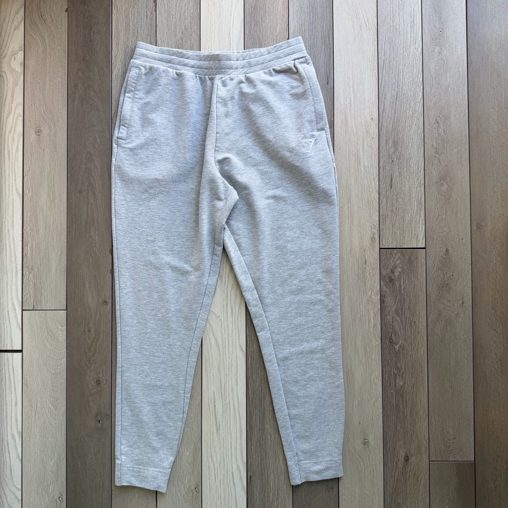 Gymshark Rest Day Sweats Joggers in light grey.